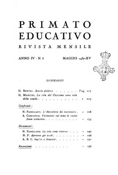 Primato educativo rivista bimestrale di pedagogia