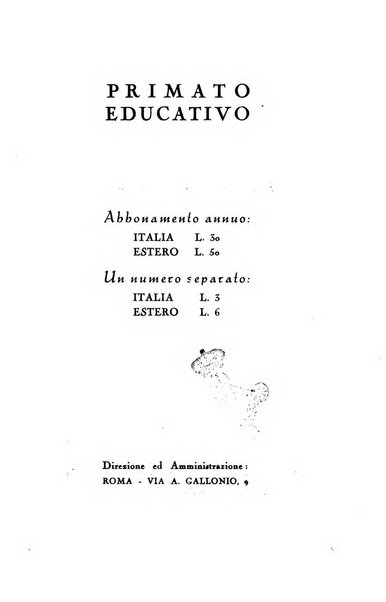 Primato educativo rivista bimestrale di pedagogia