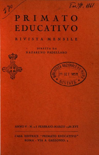 Primato educativo rivista bimestrale di pedagogia