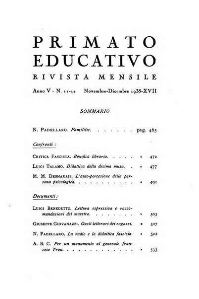 Primato educativo rivista bimestrale di pedagogia