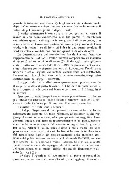 Il problema alimentare chimica, fisiologia, patologia, terapia