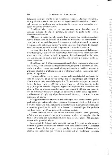 Il problema alimentare chimica, fisiologia, patologia, terapia