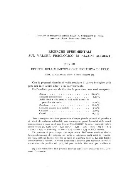 Il problema alimentare chimica, fisiologia, patologia, terapia