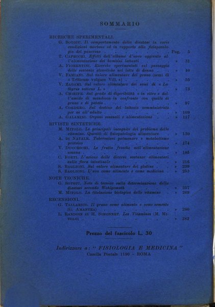 Il problema alimentare chimica, fisiologia, patologia, terapia