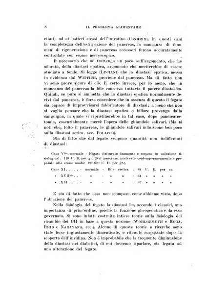 Il problema alimentare chimica, fisiologia, patologia, terapia