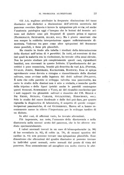 Il problema alimentare chimica, fisiologia, patologia, terapia