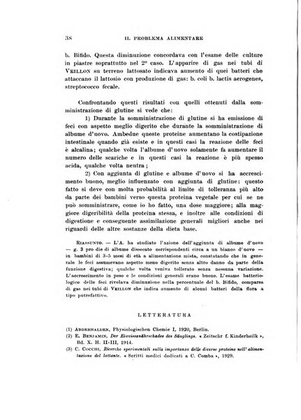 Il problema alimentare chimica, fisiologia, patologia, terapia