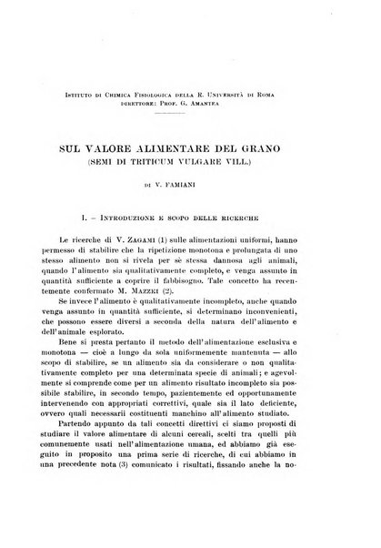 Il problema alimentare chimica, fisiologia, patologia, terapia