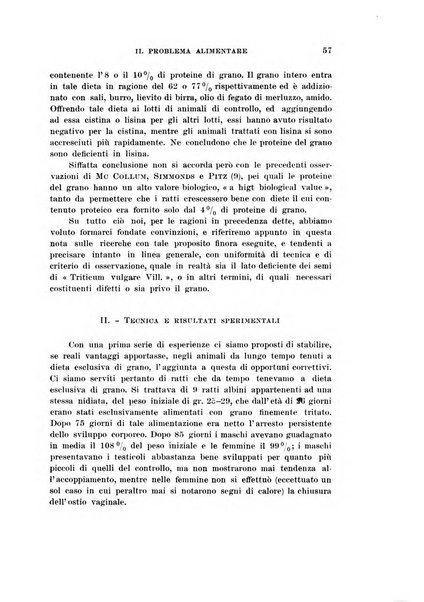 Il problema alimentare chimica, fisiologia, patologia, terapia