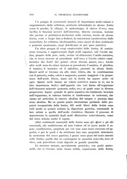 Il problema alimentare chimica, fisiologia, patologia, terapia