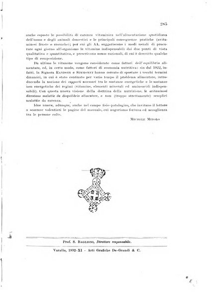 Il problema alimentare chimica, fisiologia, patologia, terapia