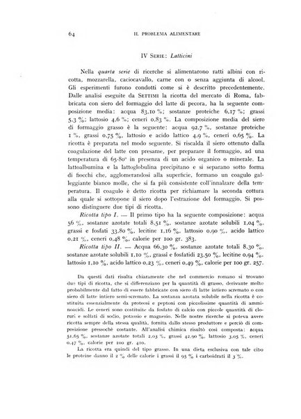 Il problema alimentare chimica, fisiologia, patologia, terapia