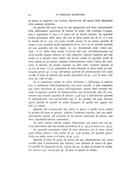 Il problema alimentare chimica, fisiologia, patologia, terapia