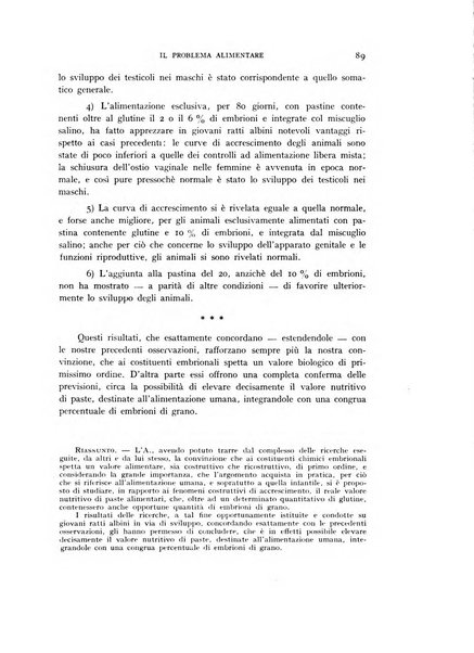 Il problema alimentare chimica, fisiologia, patologia, terapia