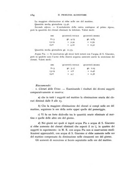 Il problema alimentare chimica, fisiologia, patologia, terapia