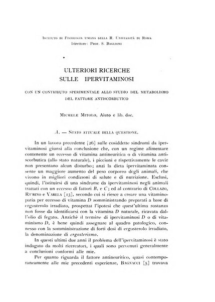 Il problema alimentare chimica, fisiologia, patologia, terapia