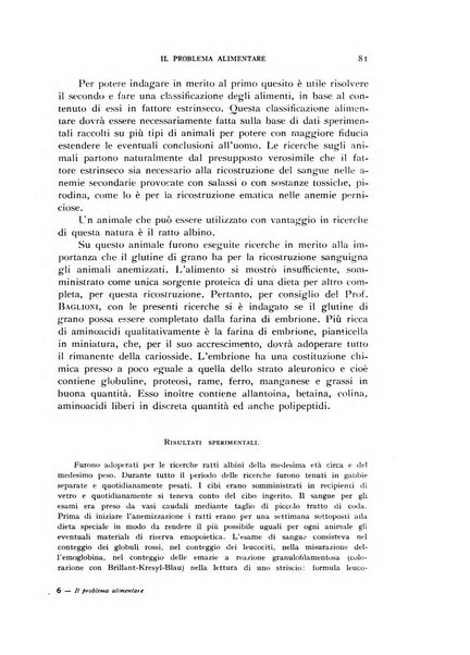 Il problema alimentare chimica, fisiologia, patologia, terapia