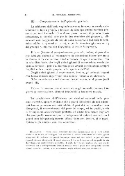 Il problema alimentare chimica, fisiologia, patologia, terapia