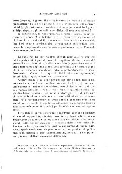 Il problema alimentare chimica, fisiologia, patologia, terapia