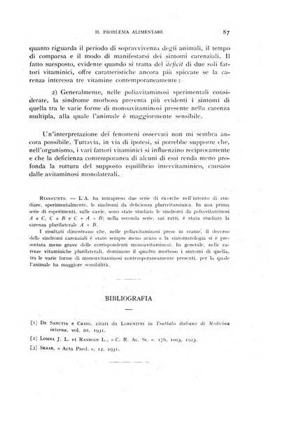 Il problema alimentare chimica, fisiologia, patologia, terapia