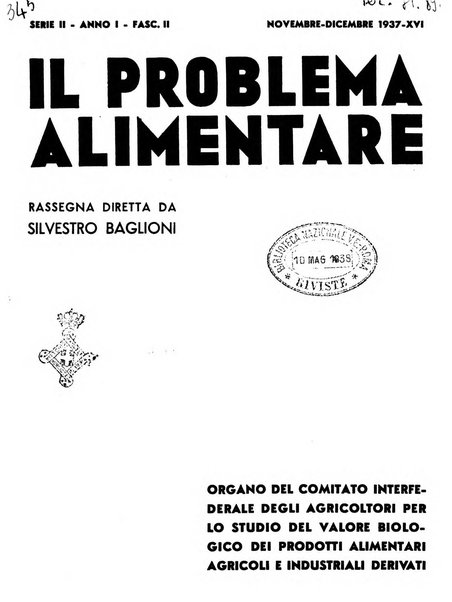 Il problema alimentare chimica, fisiologia, patologia, terapia