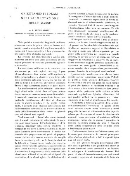 Il problema alimentare chimica, fisiologia, patologia, terapia