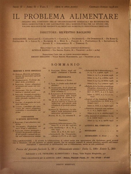 Il problema alimentare chimica, fisiologia, patologia, terapia