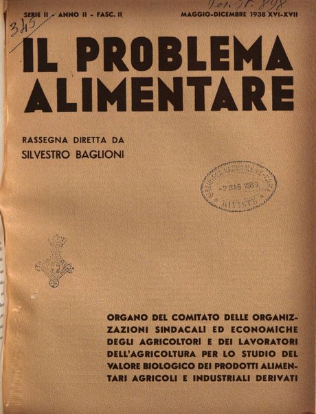 Il problema alimentare chimica, fisiologia, patologia, terapia