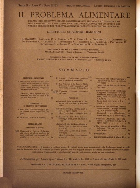 Il problema alimentare chimica, fisiologia, patologia, terapia