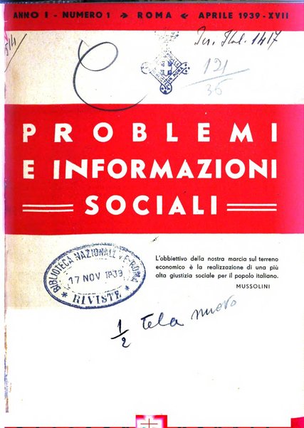 Problemi e informazioni sociali