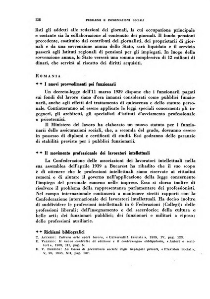 Problemi e informazioni sociali