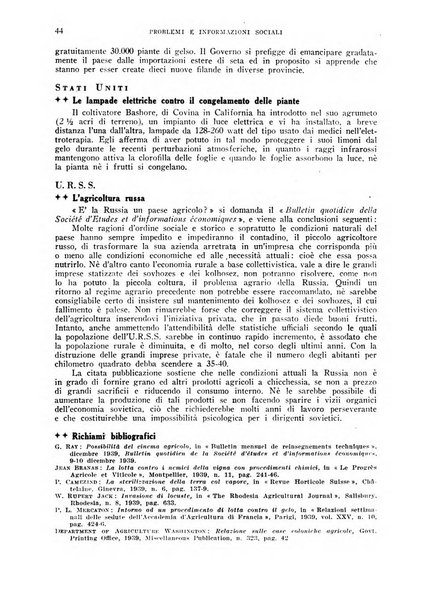 Problemi e informazioni sociali