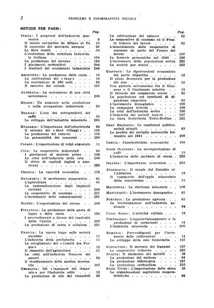 Problemi e informazioni sociali