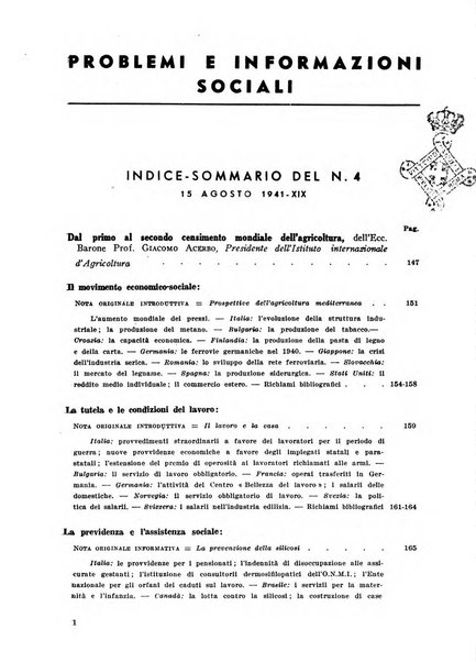 Problemi e informazioni sociali