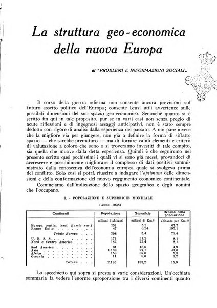 Problemi e informazioni sociali