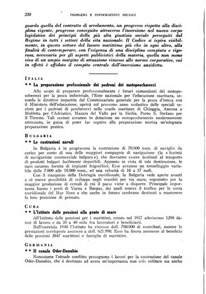 Problemi e informazioni sociali