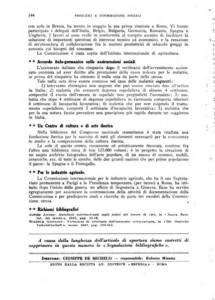 Problemi e informazioni sociali