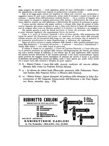 La proprieta edilizià italiana rivista mensile