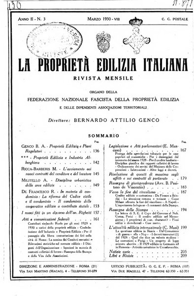 La proprieta edilizià italiana rivista mensile