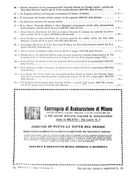 La proprieta edilizià italiana rivista mensile