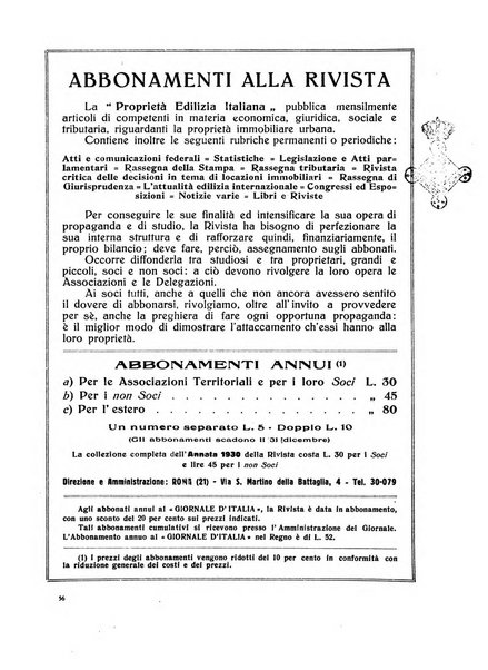 La proprieta edilizià italiana rivista mensile