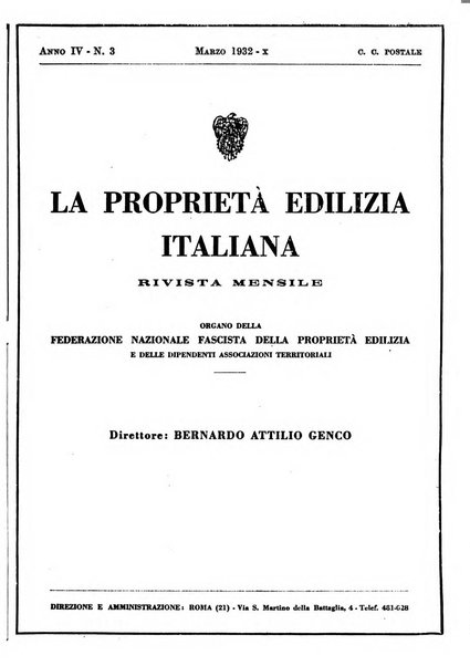 La proprieta edilizià italiana rivista mensile