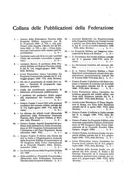 La proprieta edilizià italiana rivista mensile