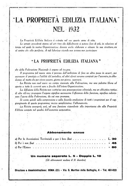 La proprieta edilizià italiana rivista mensile