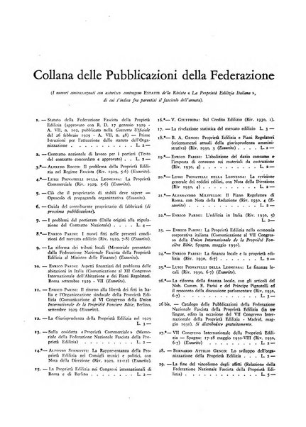 La proprieta edilizià italiana rivista mensile