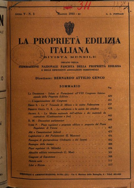 La proprieta edilizià italiana rivista mensile