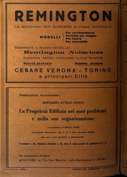 La proprieta edilizià italiana rivista mensile