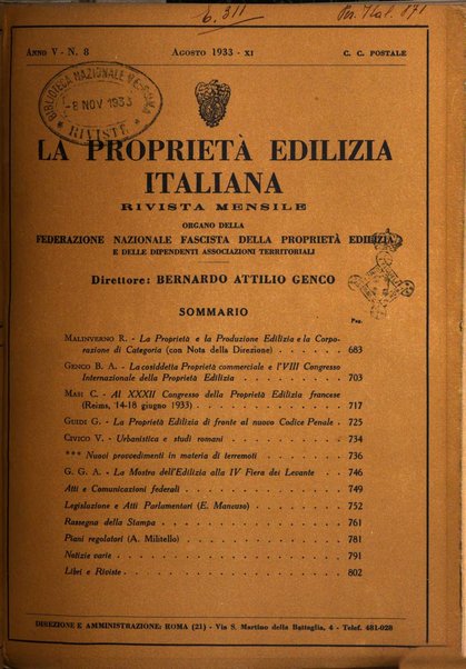 La proprieta edilizià italiana rivista mensile