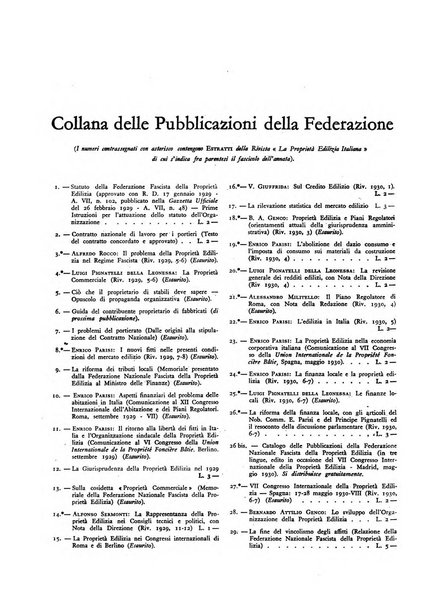 La proprieta edilizià italiana rivista mensile