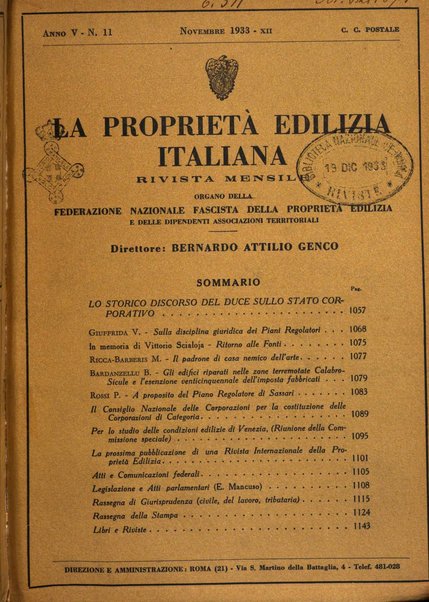 La proprieta edilizià italiana rivista mensile